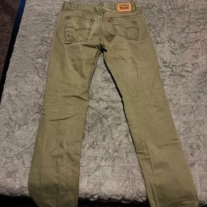W30 L30 Levi jeans Green lightly worn.